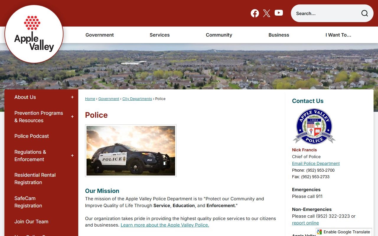 apple valley police department booking reports