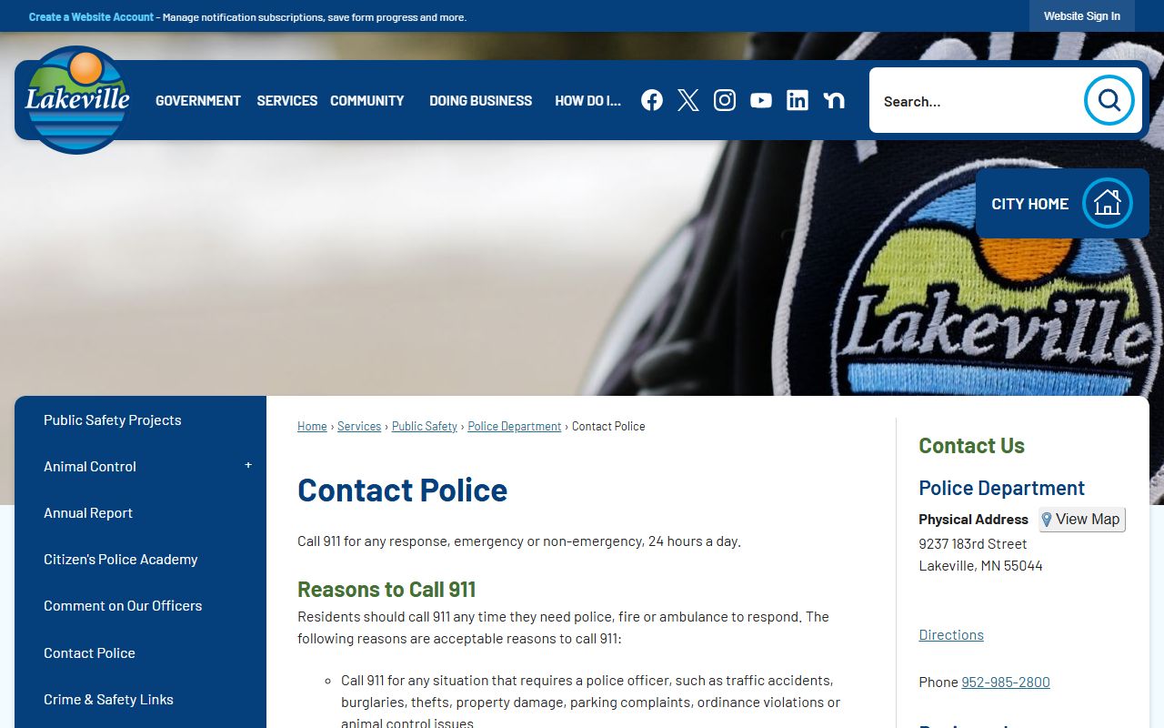 lakeville police contact information booking reports
