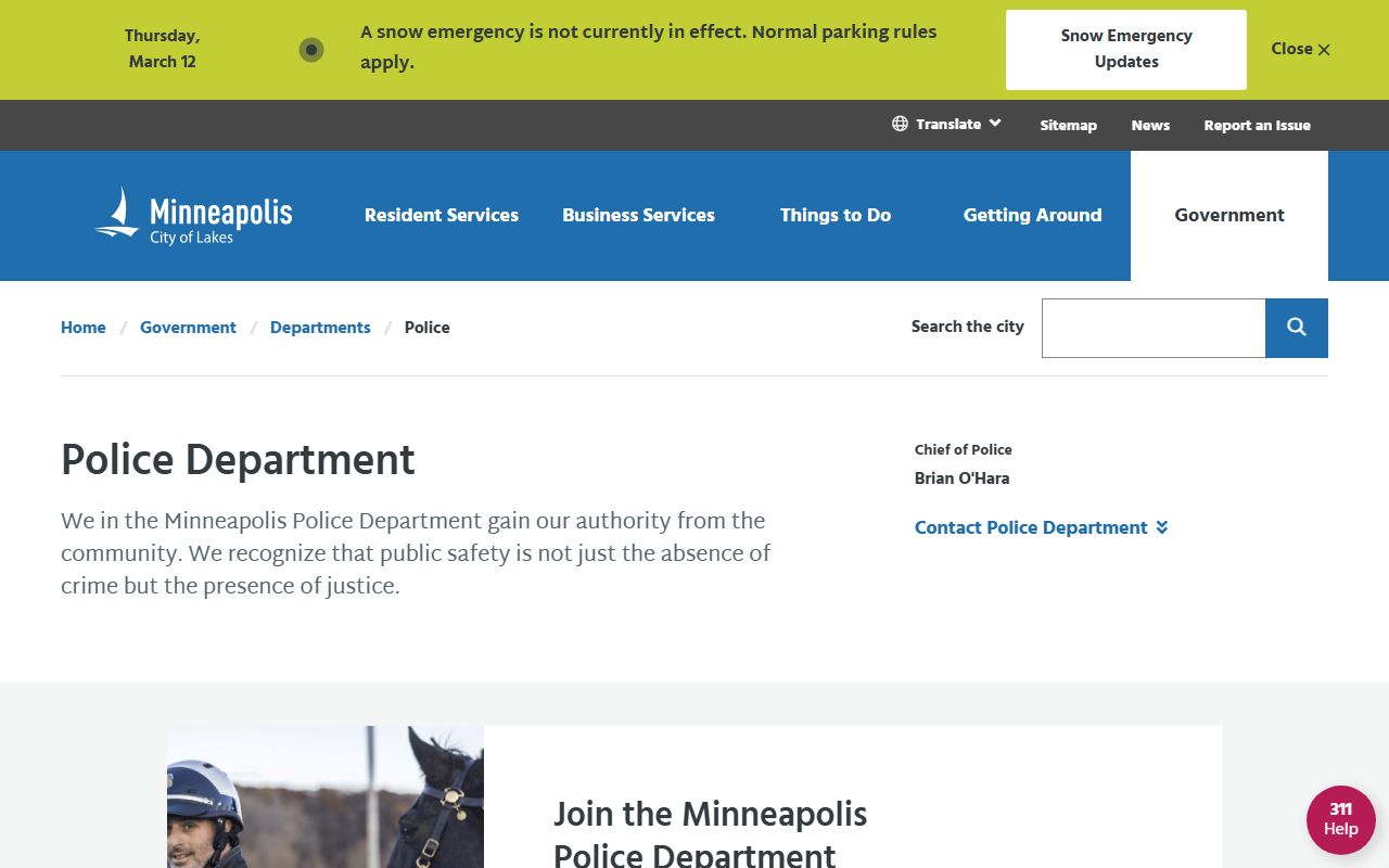 Minneapolis police department booking reports