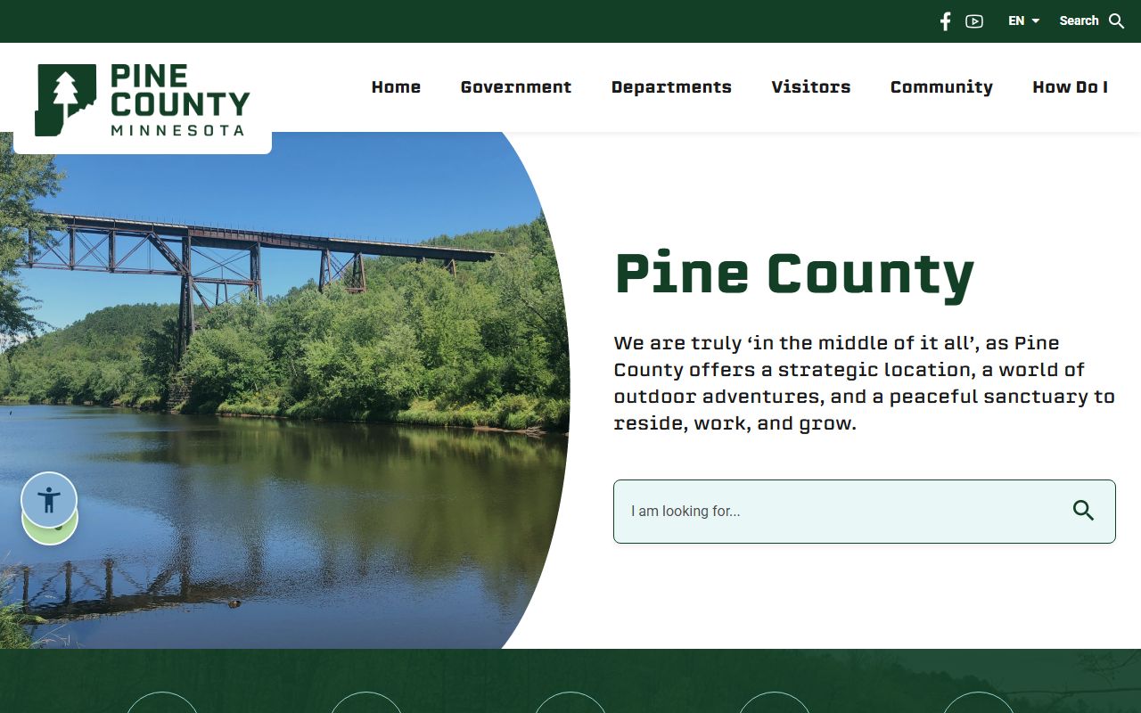 Pine County website for booking reports and jail records