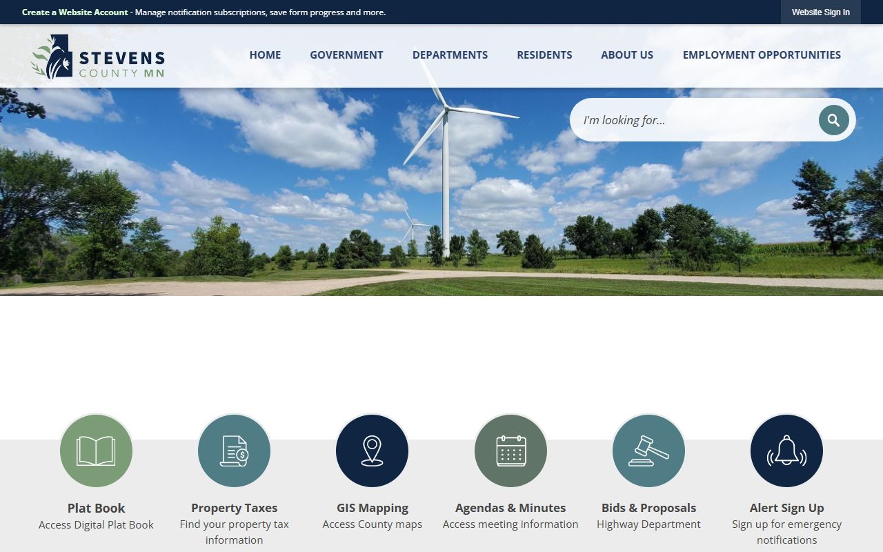 Stevens County Sheriff's Office website for booking reports